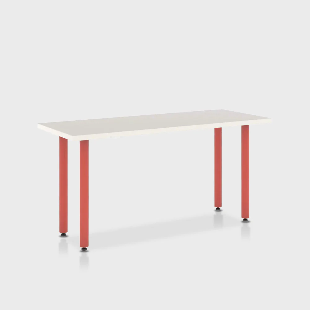 Jive Desk with Post Leg, Color Pop - Image 49
