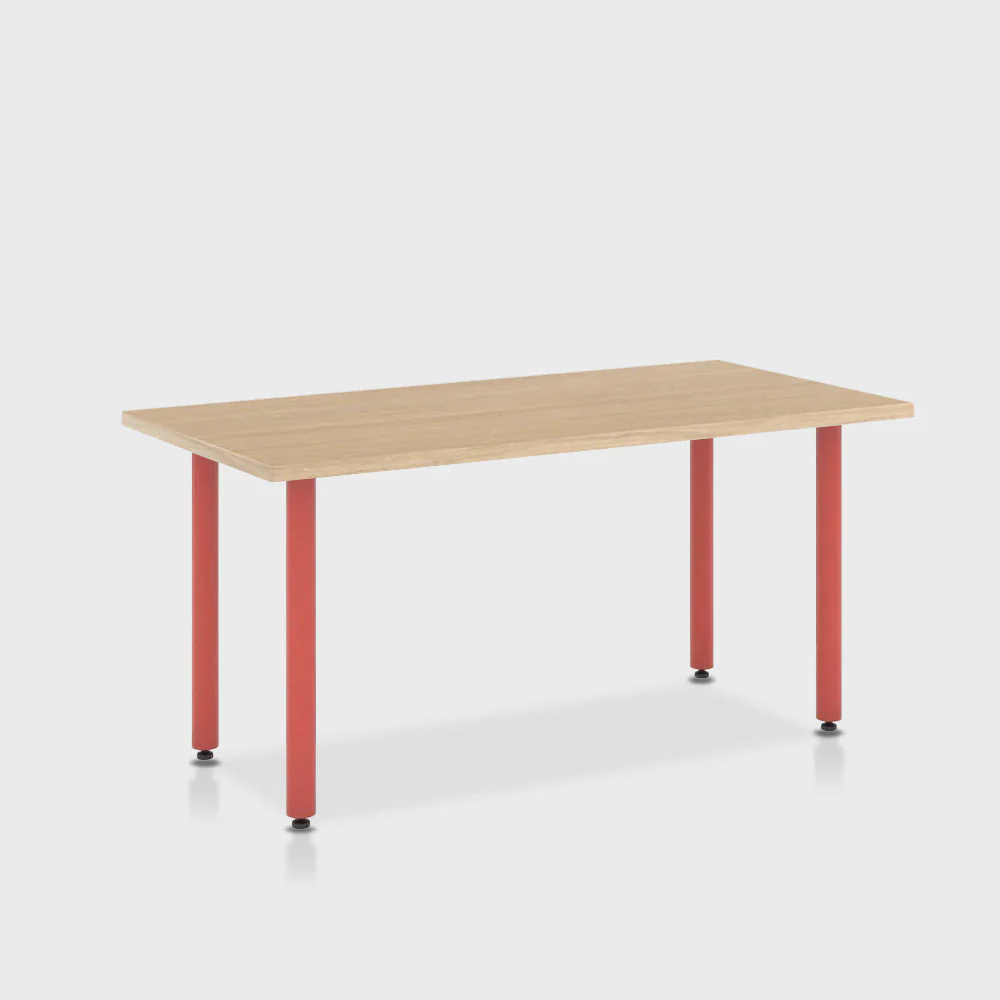 Jive Desk with Post Leg, Color Pop - Image 98