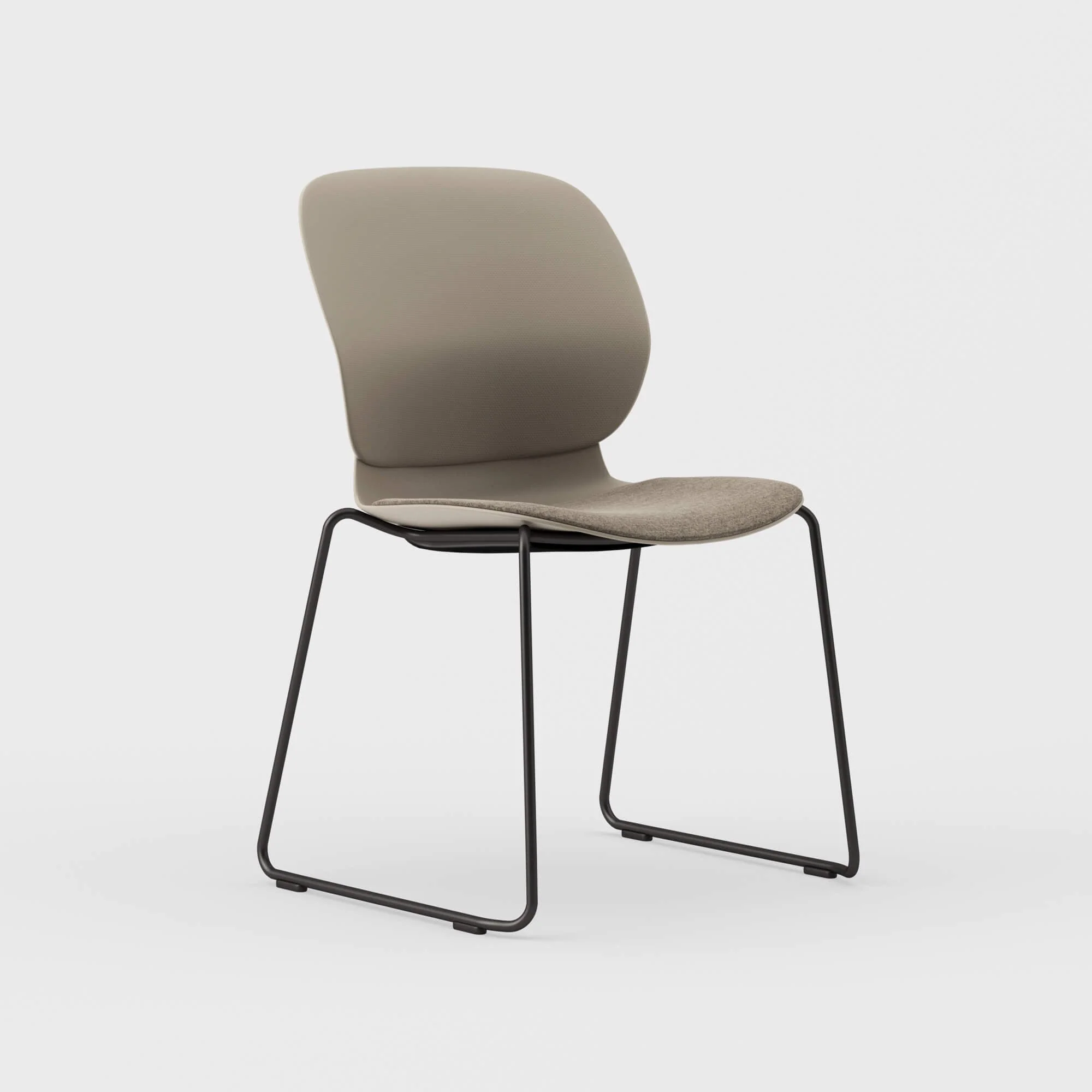 Maari Chair Sled Base with Upholstered Seat - Image 14