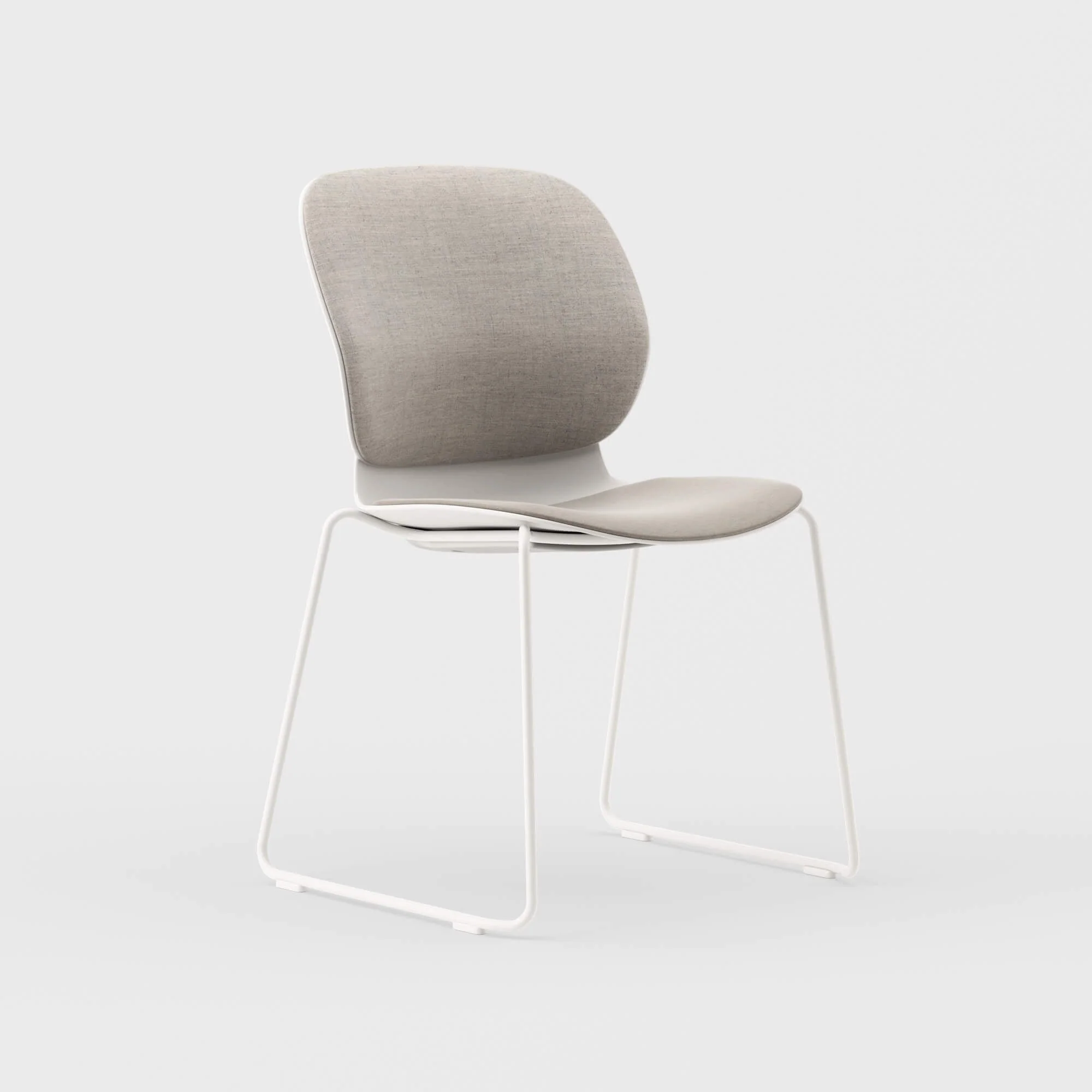 Maari Upholstered Chair with Sled Base - Image 3