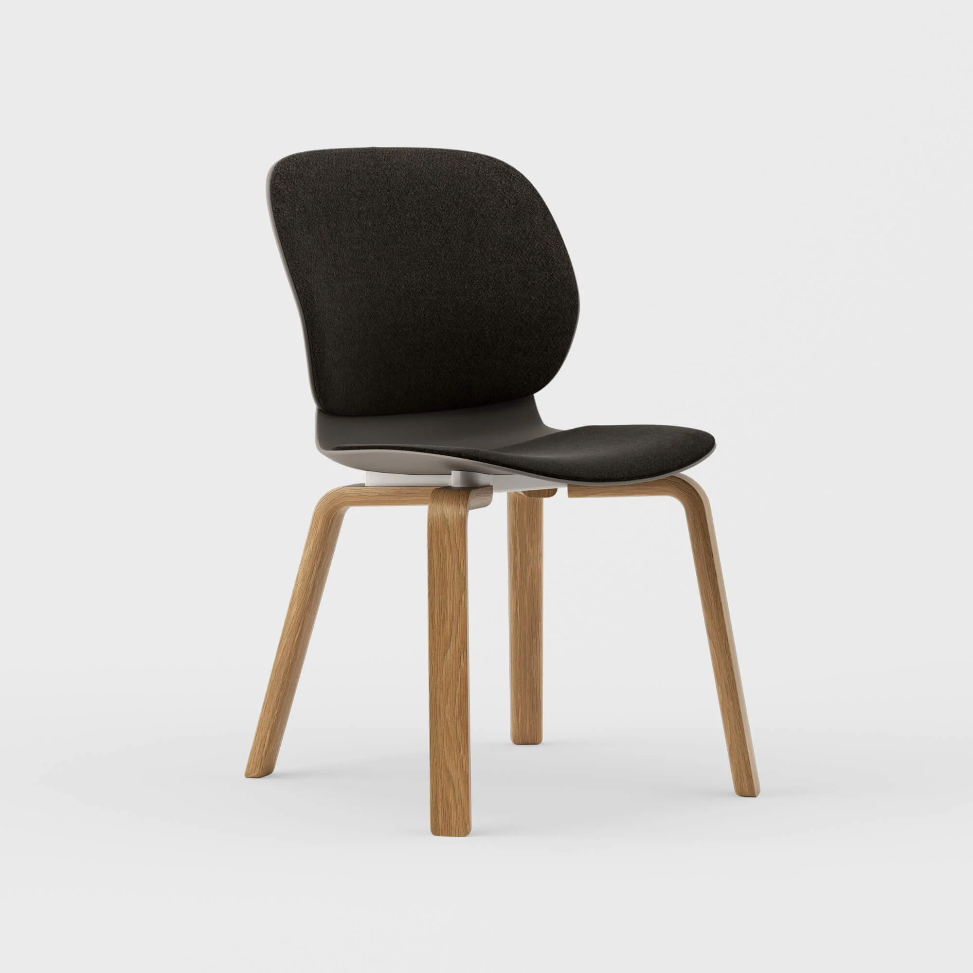 Maari Upholstered Chair with Wood Base - Image 22